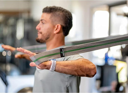 Fabric Resistance Bands with Looped Handles for Pull Up Assistance, Stretching, Mobility & Rehab | Long Non-Slip Workout Bands for Strength Training, Recovery & Home Gym Exercise