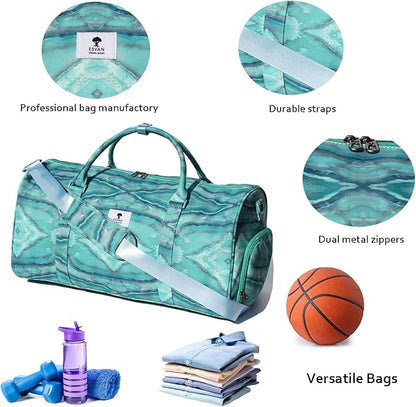 Original Floral Water Resistant Duffel Bag Gym bag Weekender Travel Bag for Gym Beach Travel Daily Bags