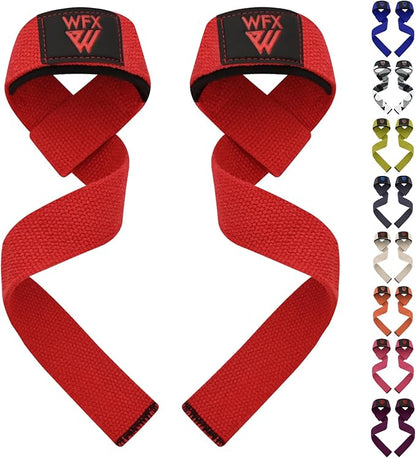 Weight Lifting Straps Wrist Support Padded Neoprene Gym Cross Training Hand Bar Weightlifting Straps Fitness Bodybuilding Power Exercise Grips Deadlift Men Women