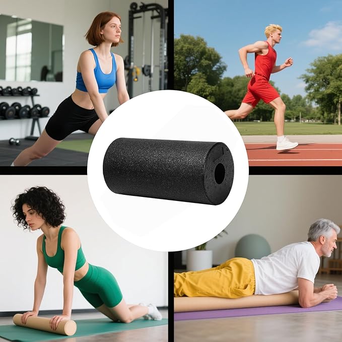 Foam Roller,Hollow Column Deep Tissue Massager | Deep Tissue Foam Roller - for Gym Post-Exercise Sports Recovery Home Fitness Routine Yoga Stretching