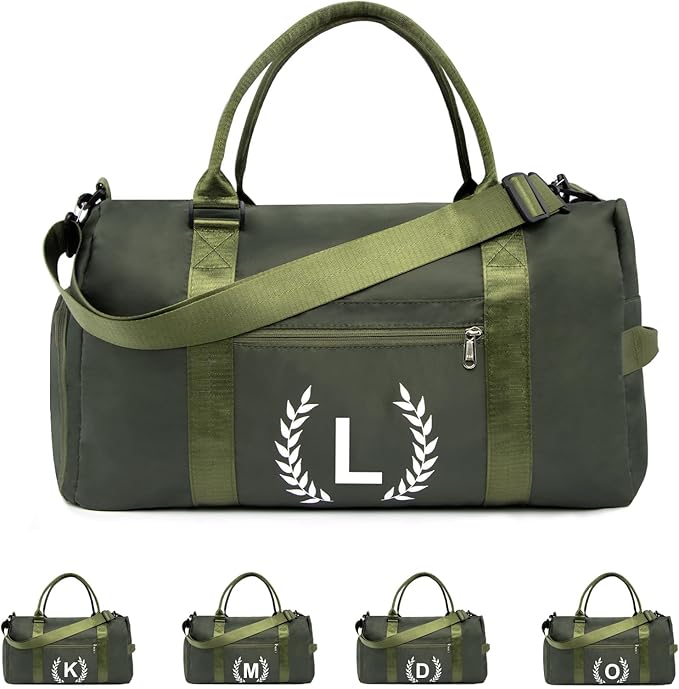 Gym Bag for Women, Personalized Duffle Bag with Shoe Compartment, Sports Bag for Yoga & Dance with Wet Pocket and Mat Strap