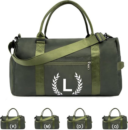 Gym Bag for Women, Personalized Duffle Bag with Shoe Compartment, Sports Bag for Yoga & Dance with Wet Pocket and Mat Strap