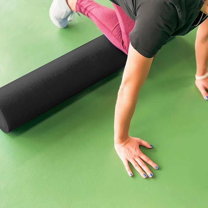 ibasenice Epp Solid Foam Roller Massage Stick for Muscle Relaxation and Fascia Release, 15x60cm High Density Fitness Roller for Back, Leg, and Neck Massage, Yoga Accessories for Sports