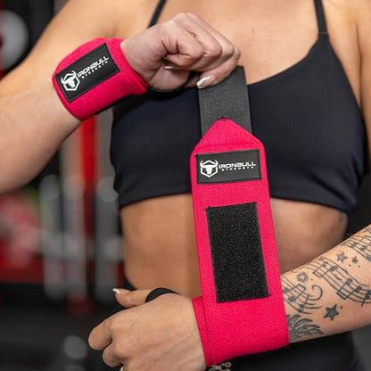 Wrist Wraps for Weightlifting (USPA & IPL Approved) - 18” Premium Quality Wrist Straps for Weightlifting - Weight Lifting Wrist Wraps with Thumb Loop - Best Gym Wrist Wraps for Lifting Weights, Curls & Dips - Lifting Wrist Wraps for Bench, Powerlifting...