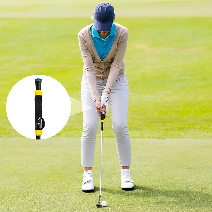 Golf Club Grip Trainer, Right Hand Lightweight Swing Trainer Golf Training Aid with Anti-Slip Wrist Support Accessories for Correct Hand Position & Grasp