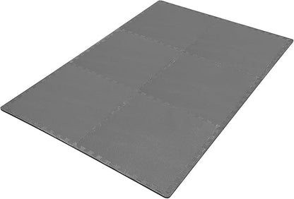 BalanceFrom Puzzle Exercise Mat 1/2" Thick, EVA Interlocking Foam Floor Tiles for Home Gym, Mat for Home Workout Equipment, Floor Padding for Kids, Multiple Sizes and Colors