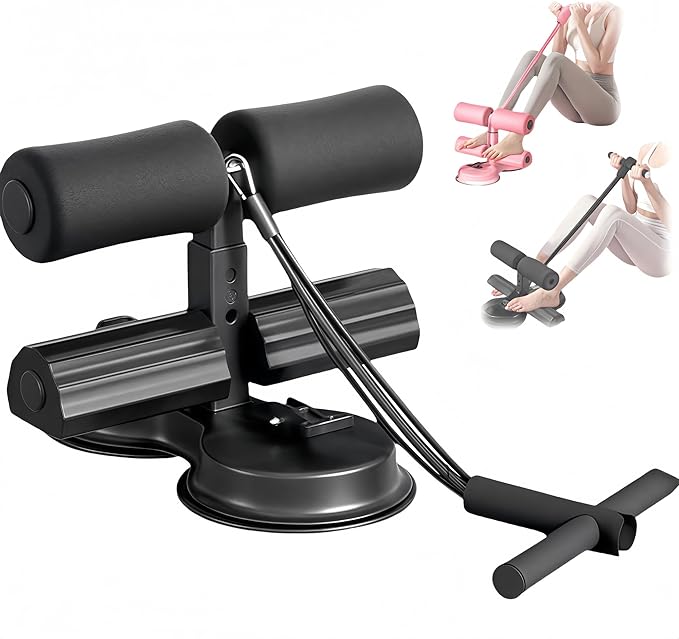 Sit Up Exercise Equipment,Ab Training Auxiliary Device,Portable Sit up Exercise Equipment，Adjustable ab Trainer Machine，Multi-Functional Adjustable ab Trainer ，for Home/Office/Gym(Black,B)