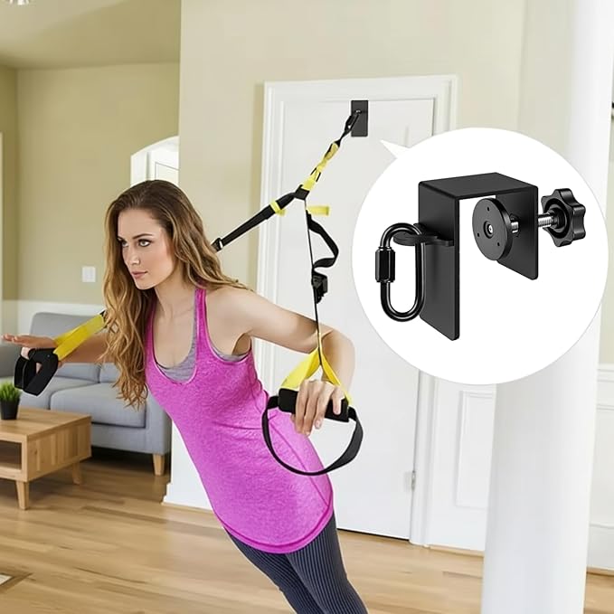 Wall Anchor, Doorway Mount Resistance Band Wall Anchor Home Gym System for Strength Training, Yoga & Full Body Workouts, Homeused