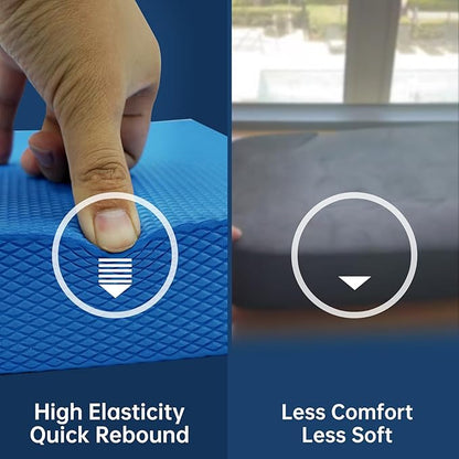 Exercise Balance Pad，High-Density Balance Foam Mat for Physical Therapy Equipment & Strength Stability Training, Slip Resistant TPE Mat for Yoga, Pilates, Meditation,Chair Cushion