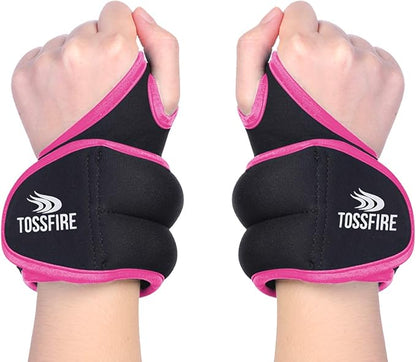 Comfecto Wrist Weights with Thumb Loops Lock, 1lb*2 2lbs*2 for Running, Strength Training, Walking, Exercises, Gym, Cardio, Men, Women