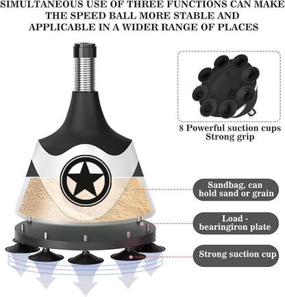 Boxing Bag with Stand for Teens & Adults -for Training Boxing Equipment Stress Relief and Fitness Set with Punching Bag & Gloves，Home Gym Equipment