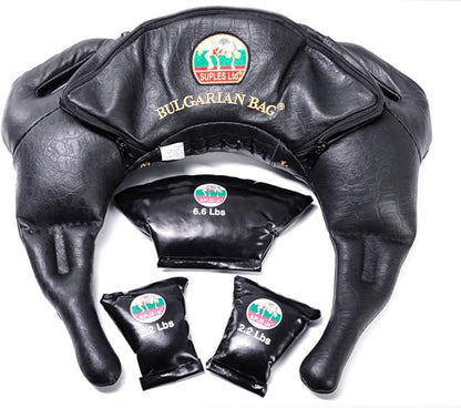 Suples Bulgarian Bag Strong Model (Genuine Leather) - The Original Bulgarian Bag Creator - Fitness Bag, Crossfit, Wrestling, Functional Training Bag, Sandbag, Powerbag, Training Bag.
