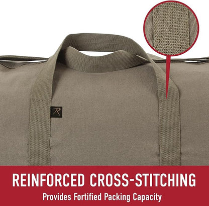 Rothco Heavy-Duty Canvas Shoulder Duffle Bag - Rugged Travel Gym Gear Equipment Bag