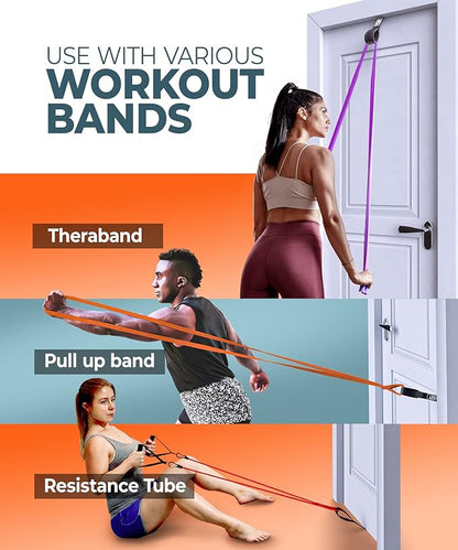 Sozzy Door Anchor for Resistance Bands, Extra Large, Heavy Duty with Solid Nylon Core, Great for Closed Loop Bands, Physical Therapy, Home Workout Equipment