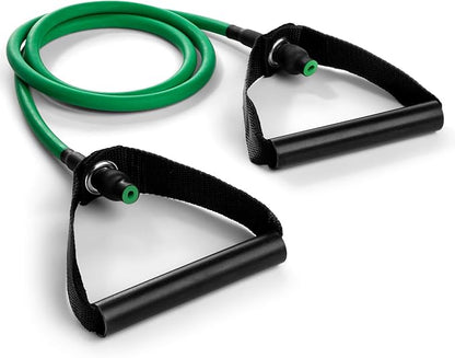 Champion Sports XP Resistance Tube Bands for Men and Women, Light Resistance, Green - Durable Fitness Band for Strength Training, Stretching, Rehabilitation - Premium Home Workout Equipment