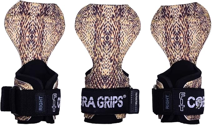 Cobra Grips PRO Weight Lifting Gloves Heavy Duty Straps Alternative with Power Lifting Hooks Padded Wrist Support for Deadlifts & Bodybuilding