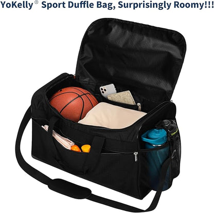 Gym Bag 20 inch Sport Duffle Bag for Men - 40L Weekender Duffel Bag for Travel - Black