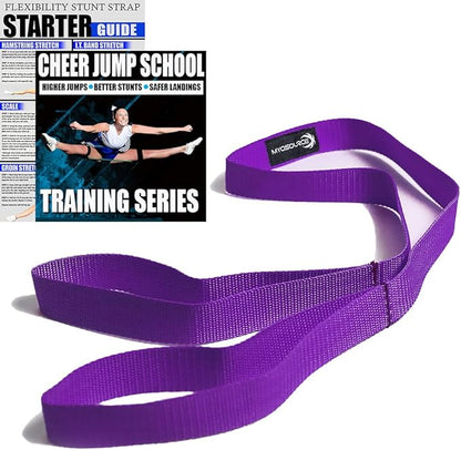 Cheer Kinetic Bands – Leg Resistance Bands for Cheerleaders | Improve Flexibility, Jumps, Stunts & Tumbling | 4-Level Resistance System with 12 Stunt Strap Colors + Digital Training Downloads