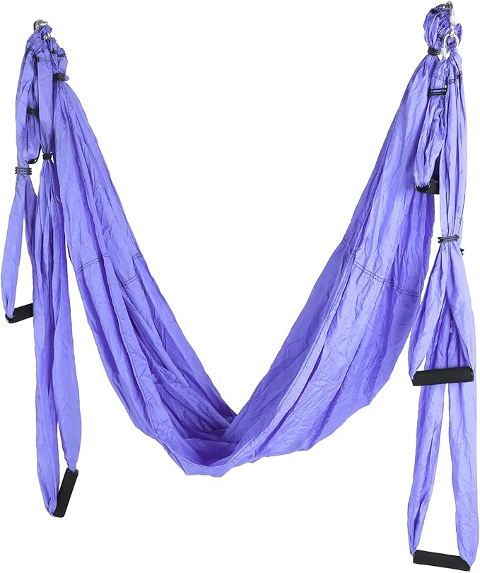 Aerial Yoga Hammock,Yoga Hammock Hanging Swing for Yoga Inversion,Strength Training,Starter Hardware Kit