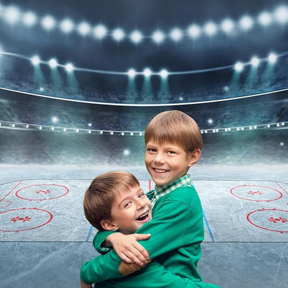 Ice Hockey Photography Background Hockey Stadium Arena Ice Rink Backdrop Sport Stage Lights Spotlight Ice Hockey Match Games Backdrops Decors Ice Hockey Arena Backdrop Background Props 6x4ft