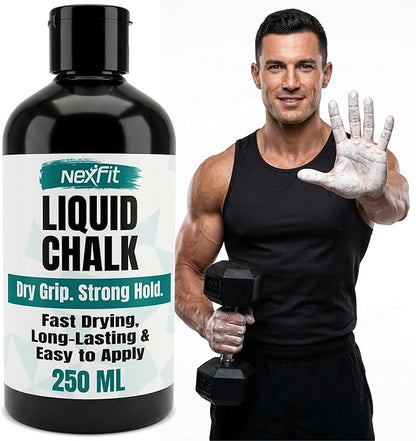Liquid Chalk for Gym – Gym Chalk Liquid with Stronger Grip, Zero Slip, Dries in Seconds – Mess-Free Weightlifting Chalk for Crossfit, Rock Climbing & Gymnastics – Multiple