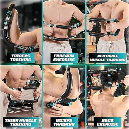 Arm Trainer, Adjustable 20-110lbs Chest Workout Eauipment, Portable Arm and Chest MuscleTrainer, Gorilla Bar for Chest Workout, Upper Body Workout Equipment for Men and Women