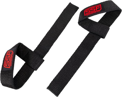 Serious Steel Fitness 1.5 to 1.75 inches wide Lifting Straps | Olympic Weightlifting Strap | Olympic Pulling Straps | Deadlift Strap | Axle Strap