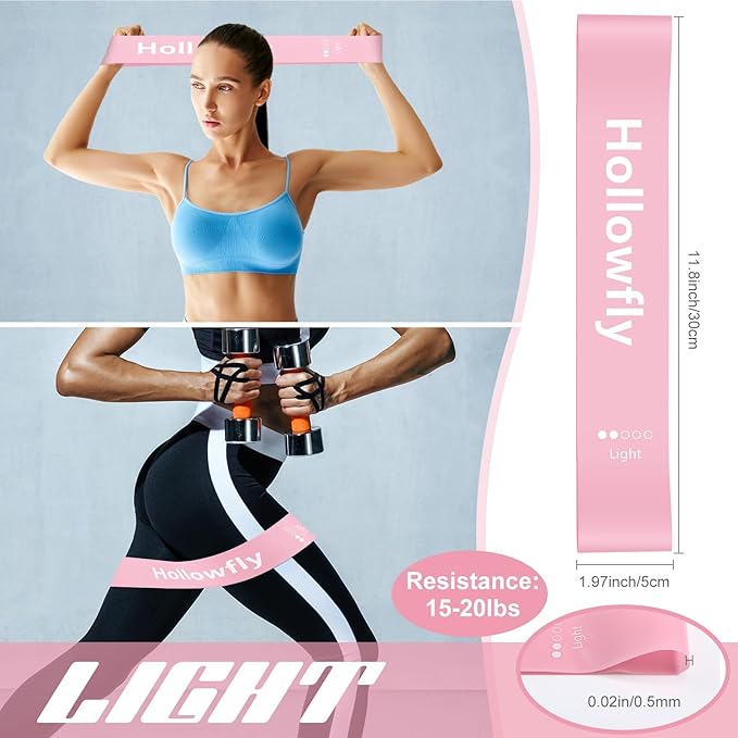 30 Pcs Latex Resistance Loop Exercise Bands for Booty Workout Stretch Exercise Band Non Slip for Legs Squat Resistance Loop Women Men Starter Butt Hip Thigh Fitness