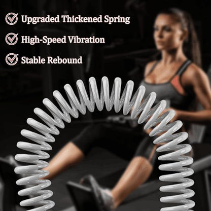 Ropeless Battle Ropes, 2 Pack Portable Cordless Battle Ropes for HIIT & Cardio Full-Body Workout Tool with Non-Slip Spiral Handles, Travel-Friendly Home Gym Equipment for Women