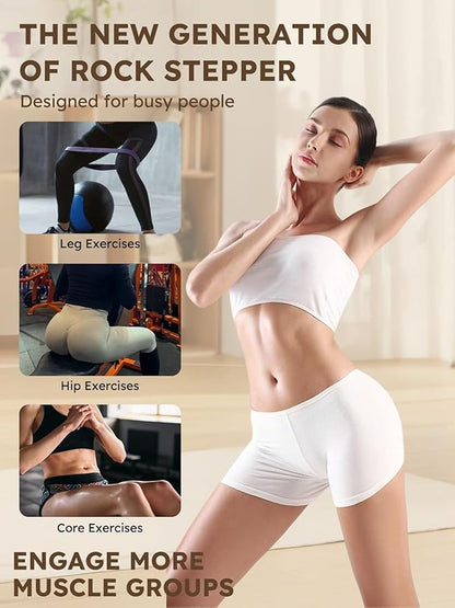 2026 New Rocking Stepper Side to Side for Exercise at Home, Fitness Rocker, Lateral Workout Machine, Women Mini Stair Gym Equipment for Apartment Dorm Office Dormitory, 330 Lbs Capacity