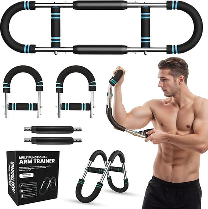Heavy-Duty Arm Trainer for Men, 60–120 lbs – 2025 Upgraded Twister Bar for Chest & Arm Power Training