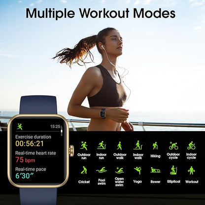 Smart Watch for Women Men, Fitness Tracker Watch with Heart Rate Monitor, Sleep, 5ATM Waterproof Smartwatch Sports Watch Compatible with Android iOS Phones Step Calories Counter
