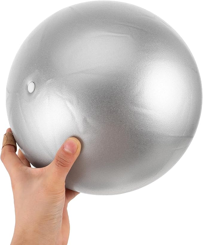 Uonlytech Small Pilates Yoga Ball 20cm PVC Matte Pilates Ball for Stability Core Training Home Workout Fitness Exercise