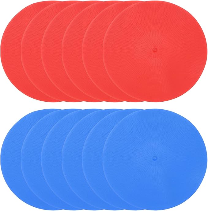 PATIKIL Spot Markers Non-Slip Floor Dots Agility Markers Flat Field Cones Poly Dots