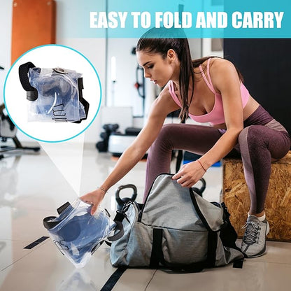 Solim Water Weights Aqua Bag Ball Shape, Workout Sandbag Alternative Strength Training Sand Bag Portable Stability Fitness Equipment Ultimate Core and Balance Training for Home Gym