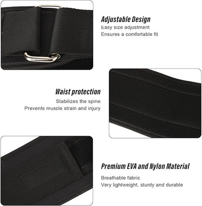 VBESTLIFE Lumbar Support Belt, Breathable Lower Back Brace Weightlifting Belt with Adjustable Support Straps for Men Women Weightlifting Squatting