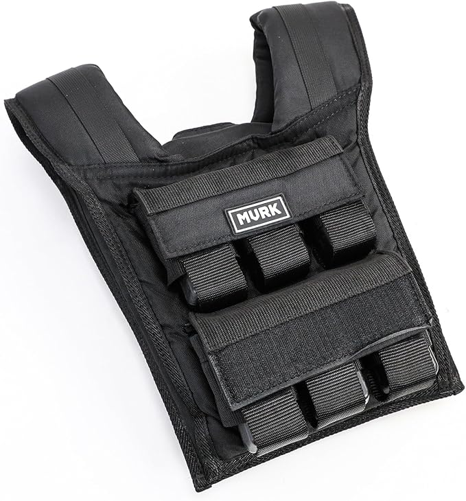 MVRK Weighted Vest for Men – Heavy Duty Rucking & Strength Training Vest with Removable Iron Weights, Adjustable 15–100lbs, No-Bounce Design for Calisthenics, HIIT & Functional Fitness