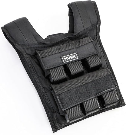 MVRK Weighted Vest for Men – Heavy Duty Rucking & Strength Training Vest with Removable Iron Weights, Adjustable 15–100lbs, No-Bounce Design for Calisthenics, HIIT & Functional Fitness
