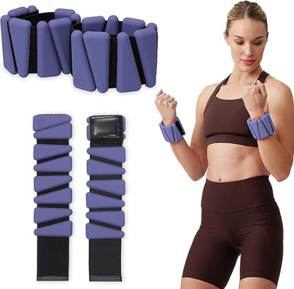 Gaiam Wrist and Ankle Weights, Wearable Bracelet to Strengthen, Tone & Sculpt, Adjustable Ankle Weights for Women & Men for Yoga, Dance, Pilates, Barre, Cardio, Home & Gym Use