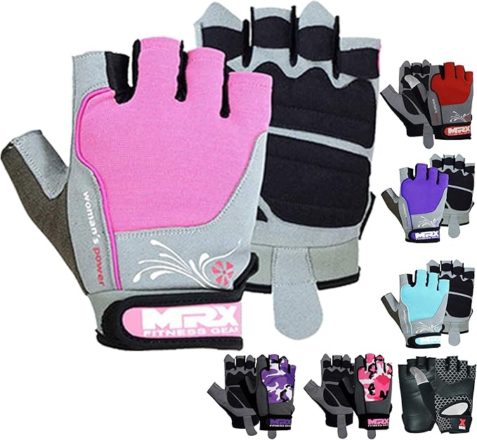 MRX BOXING & FITNESS Weight Lifting/Exercise Grip Gloves for Women, Great for Workouts, Weight Training and More, Pro Series