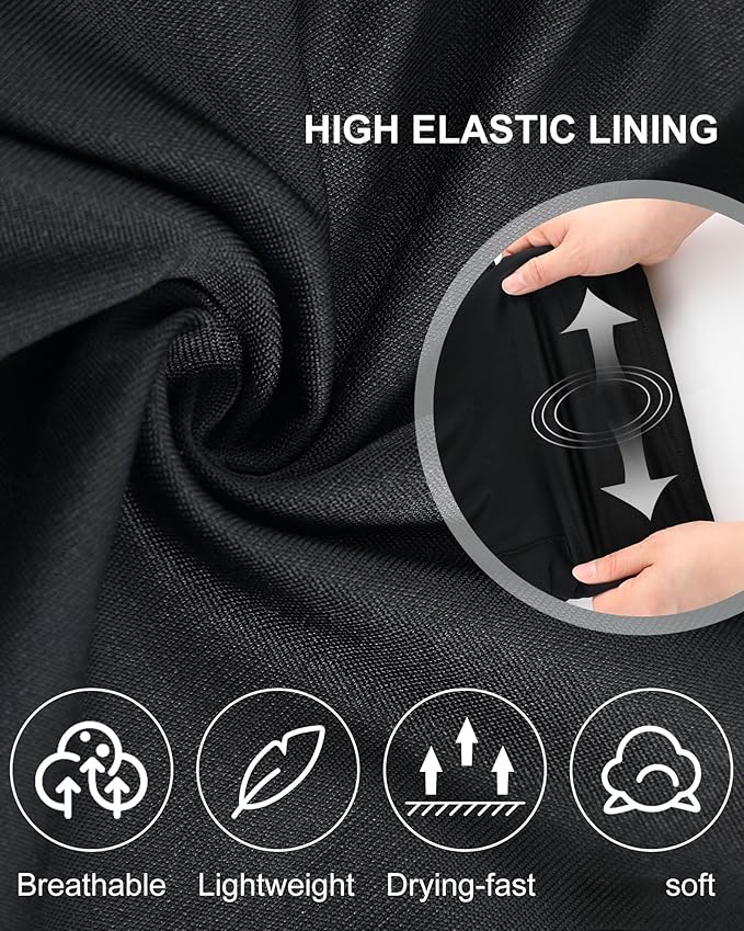 Sureio 3 Pcs Men's 2 in 1 Gym Workout Running Shorts 7 Inch Quick Dry Lightweight Athletic Short with Liner Pocket Towel Loop