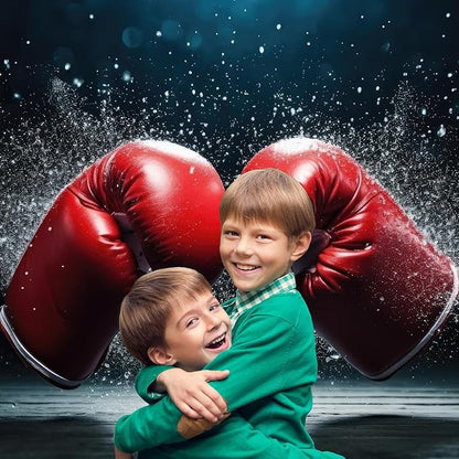 Red Boxing Gloves Backdrop Boxer Backdrop Dark Black Wall Boxing Sport Gym Photography Background Boxing Athletics Party Backdrop Decorations Retirement Birthday Studio Props Wallpaper 20x10ft