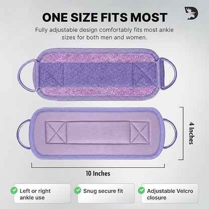 DMoose Fitness Ankle Strap for Cable Machine - One Size Fit with Premium Padding Cuffs, Ankle Bands for Working Out, Booty Workouts, Leg Extension, Hip Abductors, Kickbacks & Lower Body Exercises