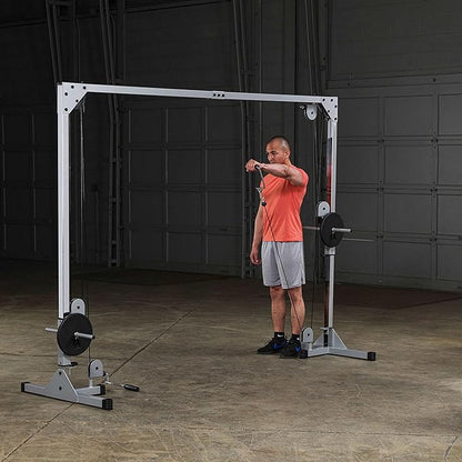 Body-Solid Best Fitness Functional Trainer Cable Machine, Full Body Workout Weight Stacks, Chest and Shoulder Exercise Home Gym LAT Pulldown Machines with 190lb Weights Stack, Midnight Black