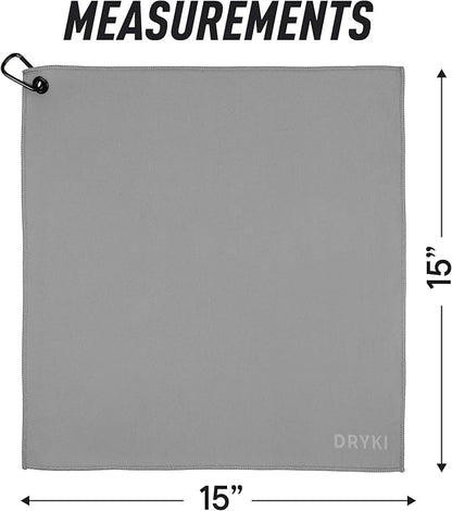 Sweat Absorbing Handkerchiefs - The Original Pocket-Sized Sweat Towels - Quick-Dry Microfiber Sweat Rags for Face, Hands, & Body - Gym, Sports, and Work (Greyscale: Large Size, 3 Pack)