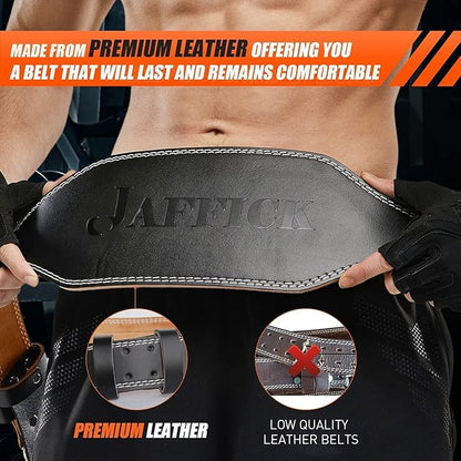 Genuine Leather Weight Lifting Belt for Men Gym Weight Belt Lumbar Back Support Powerlifting Weightlifting Heavy Duty Workout Training Strength Training Equipment