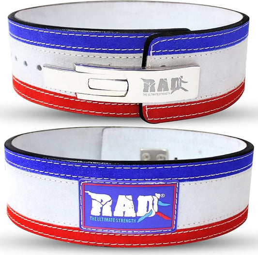 RAD Lever Weight Lifting Gym Belt for Men & Women Size 63 TO107 CM,Thick 10MM & Width 4 Inch Lever Powerlifting Belts for Women Dead Lift Workout Belt Leather Weight Lifting Lever Gym Squat Belt