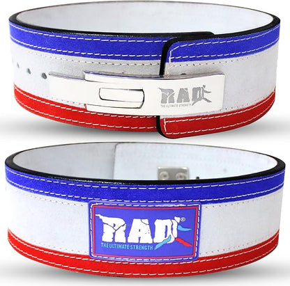 RAD Lever Weight Lifting Gym Belt for Men & Women Size 63 TO107 CM,Thick 10MM & Width 4 Inch Lever Powerlifting Belts for Women Dead Lift Workout Belt Leather Weight Lifting Lever Gym Squat Belt