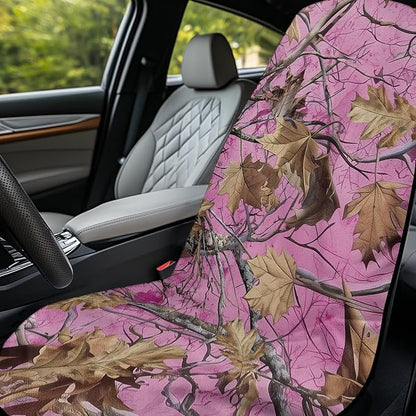 Bulopur Car Seat Towel Cover Waterproof Pink Hunting Camo Sweat Towel Car Seat Cover Anti-Slip Bucket Seat Protector for Swimming Pool Camping Beach Yoga Towels Mat