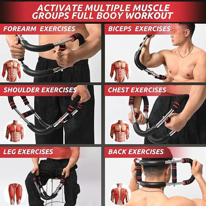 Twister Arm Trainer, Adjustable Chest Workout Equipment for Men & Women, Muscle Builder & Strength Training for Arms, Home Gym Strength Trainer, Chest Trainer (20-60 lbs)